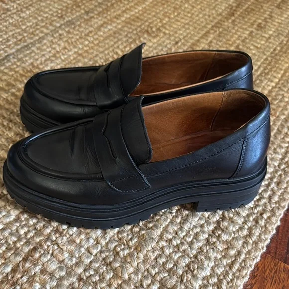 Miz mooz Legend Black Leather Loafers - Picture 2 of 6